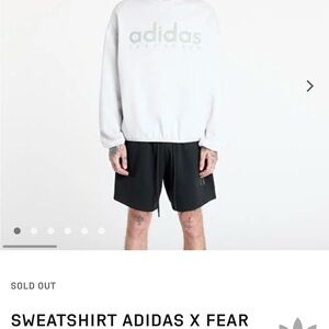 Fear of God x Adidas White Sweatshirt